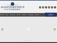 Tablet Screenshot of masterpiececaterers.com